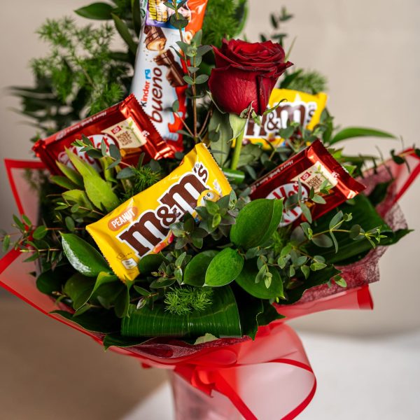 Bouquet de Chocolates com Rosas