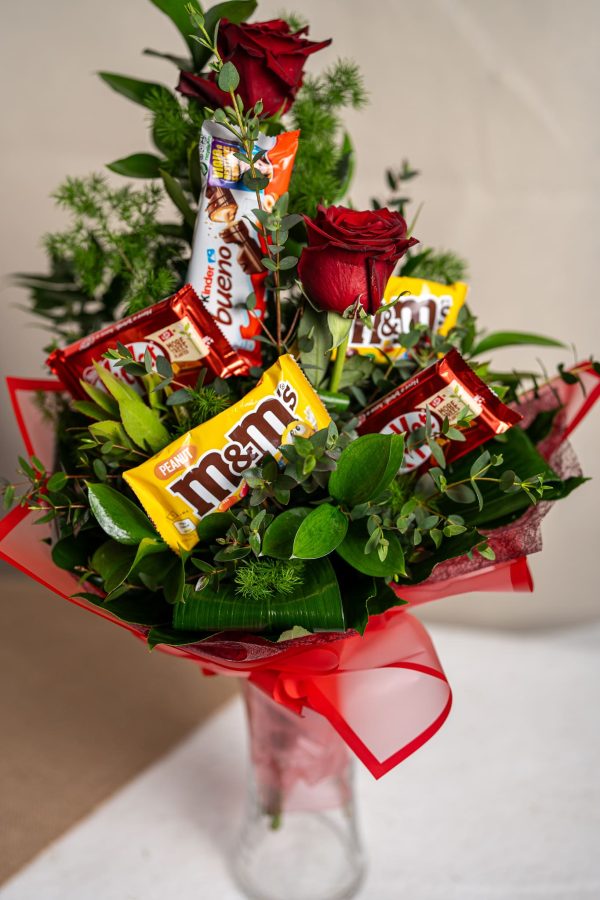 Bouquet de Chocolates com Rosas